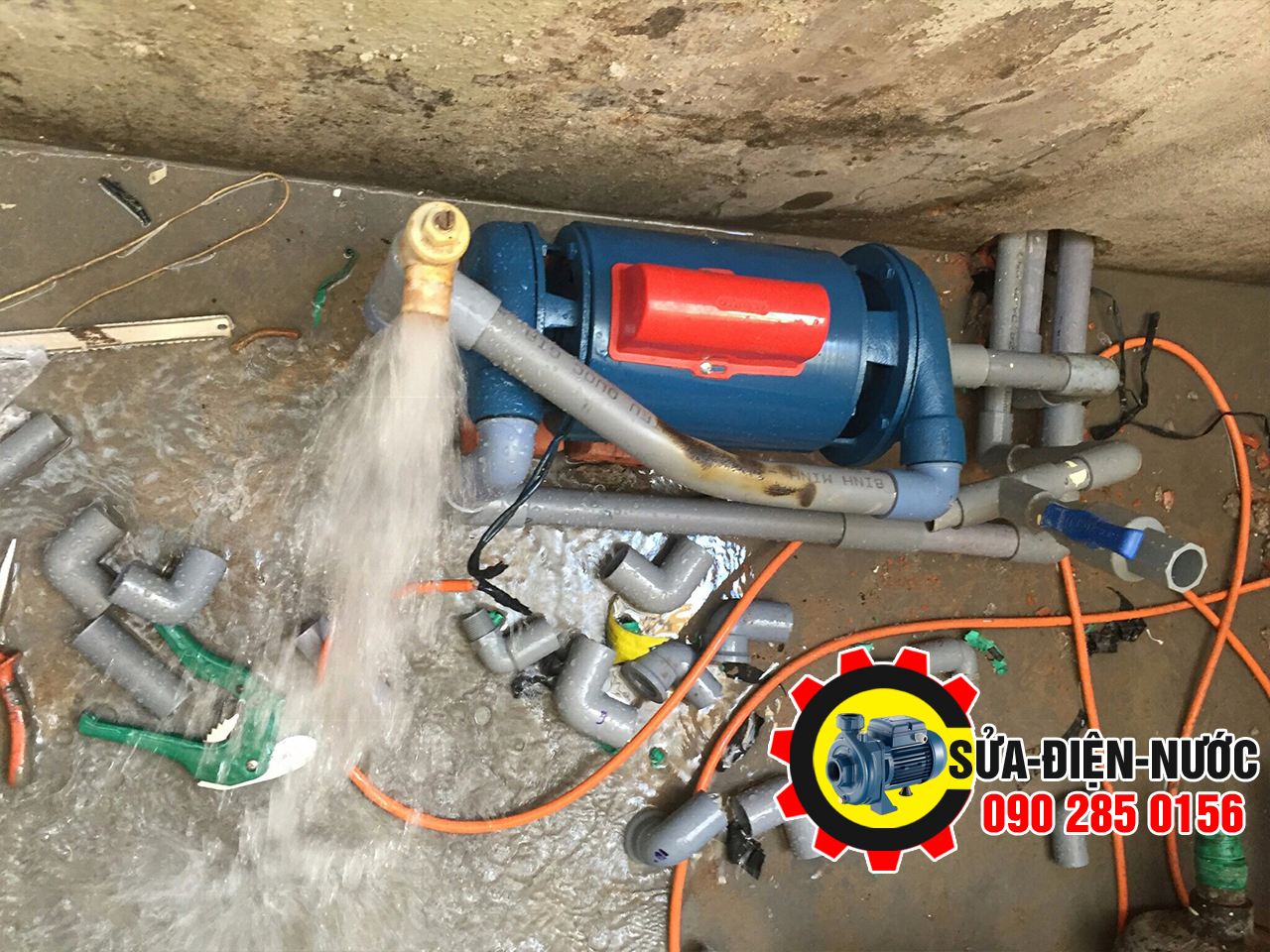 Thợ Sửa máy bơm nước tại nhà Quận Gò Vấp phục vụ 24/7