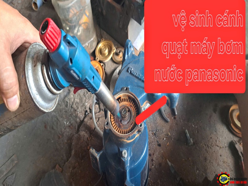 vệ máy bơm nước, vệ sinh cánh quạt máy bơm nước quận 11