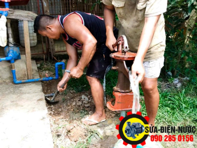 Giếng khoan bị sụt lún hoặc sập thành giếng